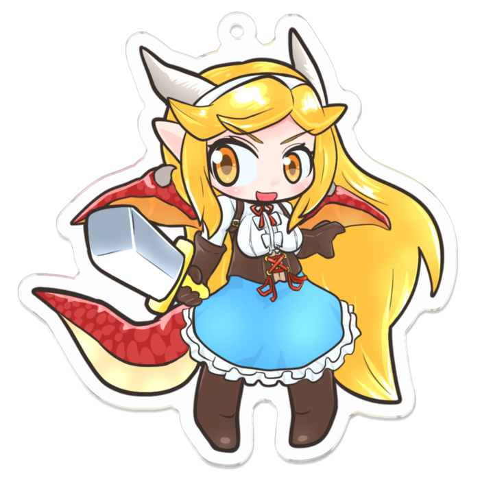 アクリルキーホルダー - 70 x 70 (mm)