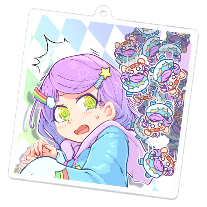 アクリルキーホルダー - 70 x 70 (mm)(1)