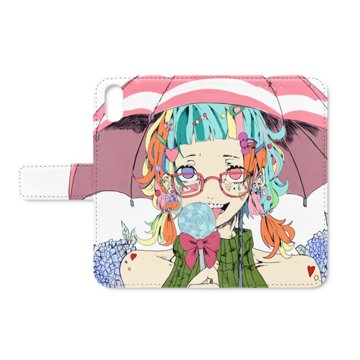 手帳型iPhoneケース - iPhone XS / X - ストラップ穴 なし