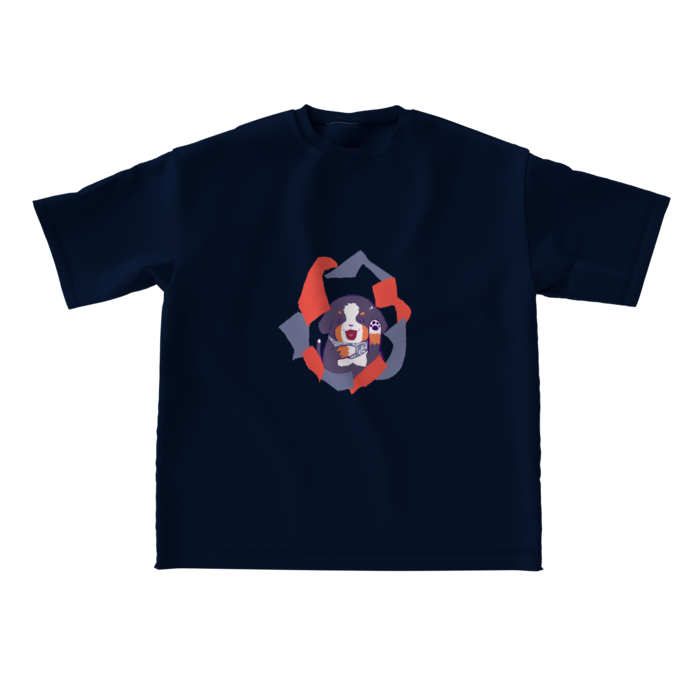 ビッグシルエットTシャツ - L - 正面