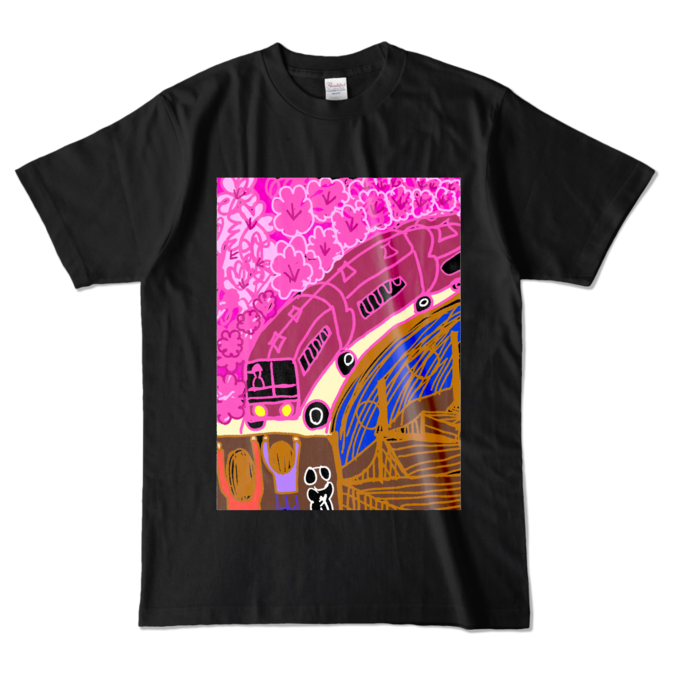 カラーTシャツ - L - ブラック (濃色)