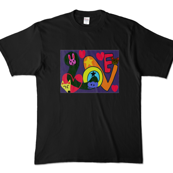 カラーTシャツ - XL - ブラック (濃色)