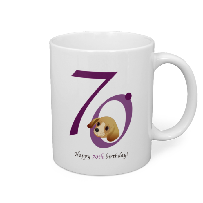 マグカップ - 直径 8 cm / 高さ 9.5 cm