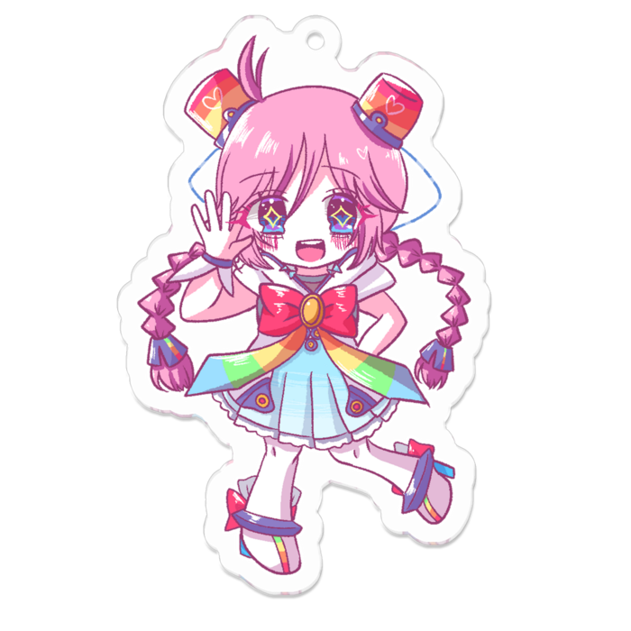 アクリルキーホルダー - 70 x 70 (mm)