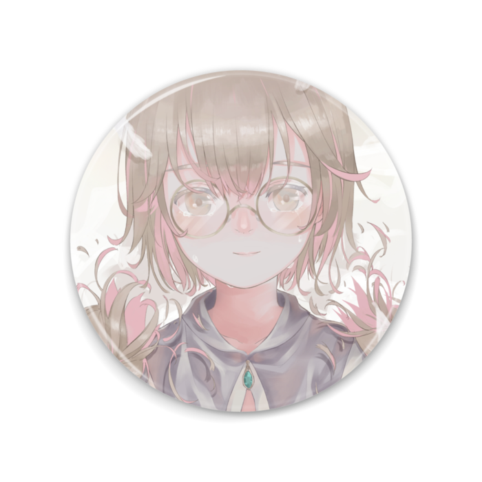 「私だった一部」缶ミラー - 75mm