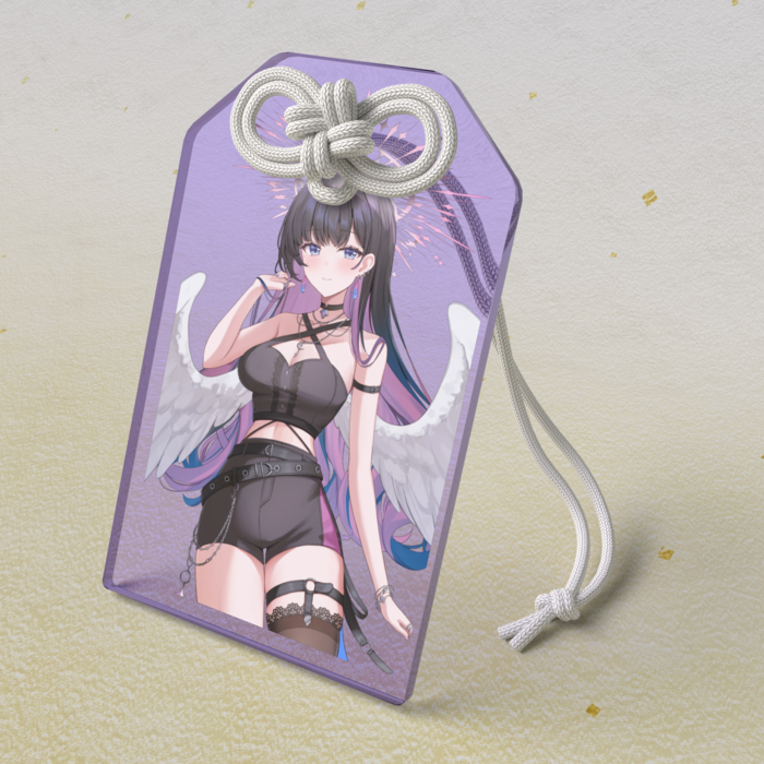［等身］アクリルお守り 紫