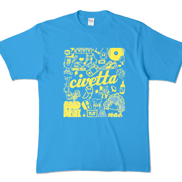 カラーTシャツ - XL - ターコイズ (濃色)