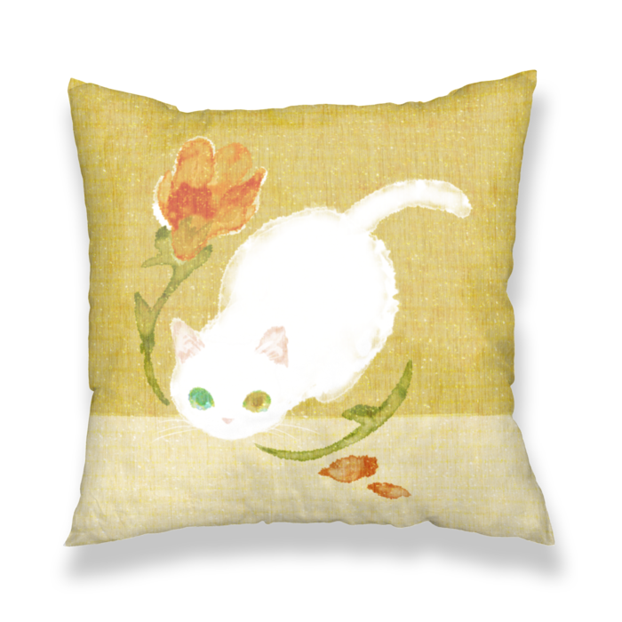 クッションカバー黄 - 450x450(mm)