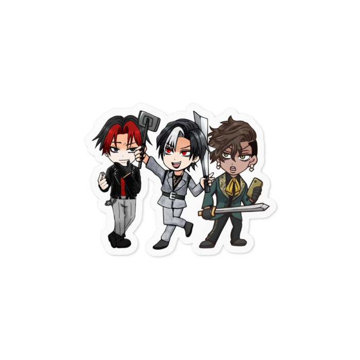 【５】ステッカー/反町＆パク＆ファビ