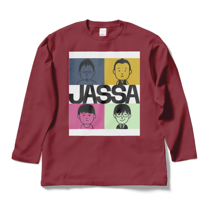 JASSAロングスリーブTシャツバーガンディ - L - バーガンディ