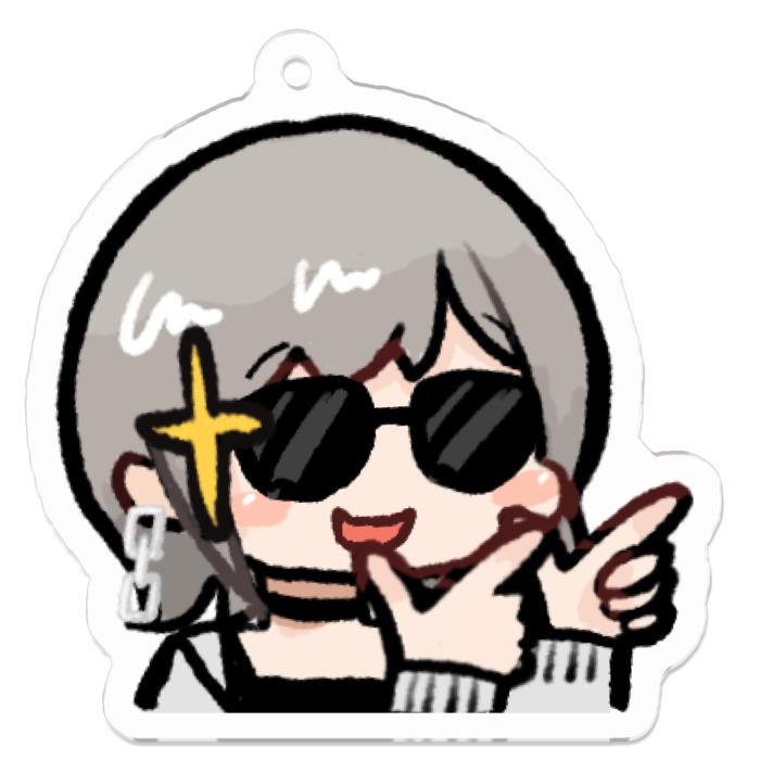 アクリルキーホルダー - 50 x 50 (mm)