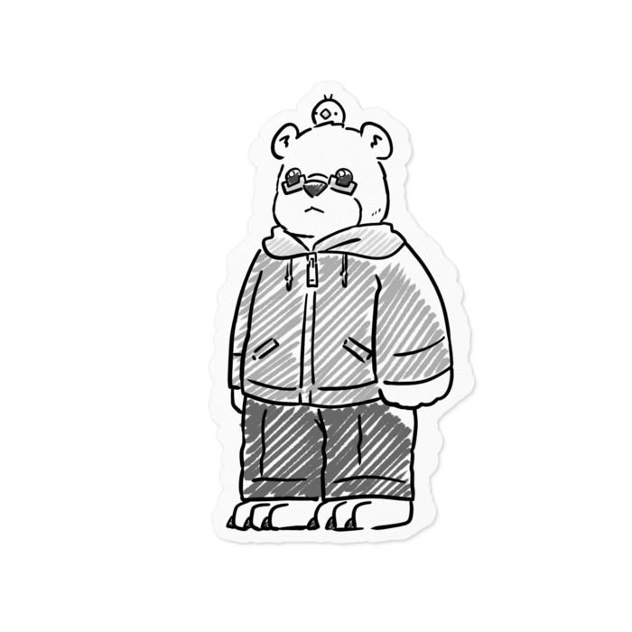 ステッカー - 100 x 100 (mm)