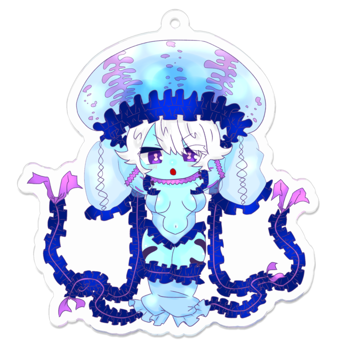 アクリルキーホルダー（コーティング） - 70 x 70 (mm)