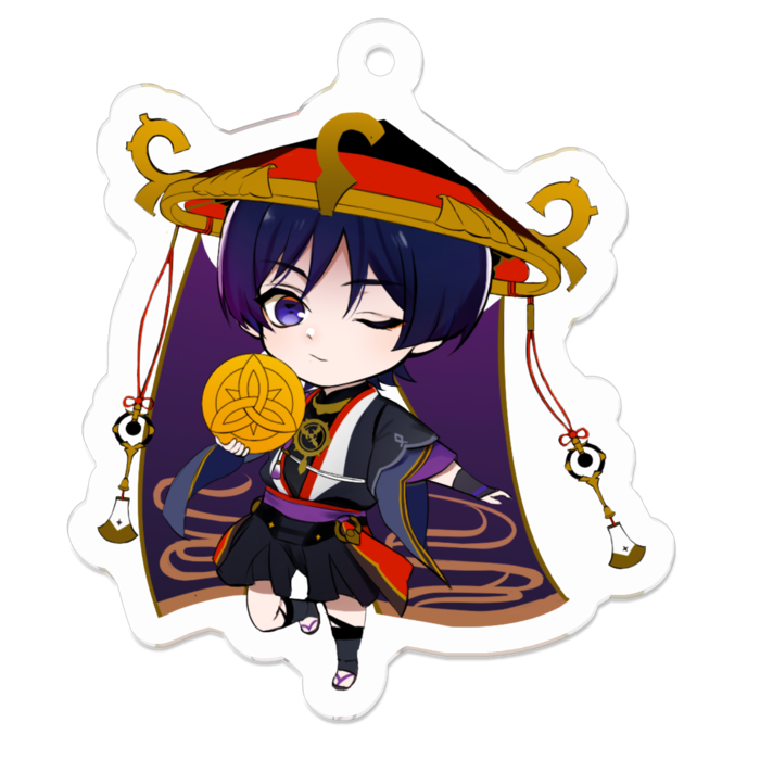 アクリルキーホルダー - 50 x 50 (mm)