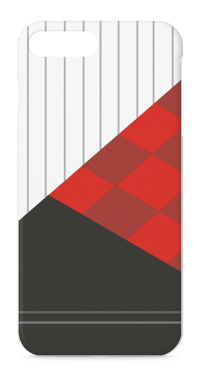 赤 - iPhone 8 Plus / 7 Plus - 正面印刷のみ