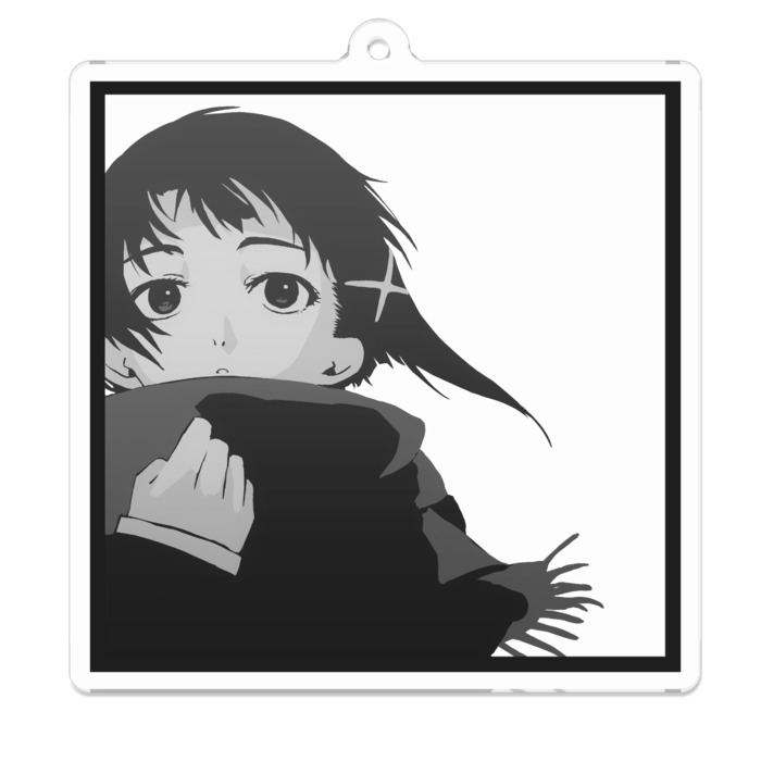 アクリルキーホルダー（コーティング） - 70 x 70 (mm)