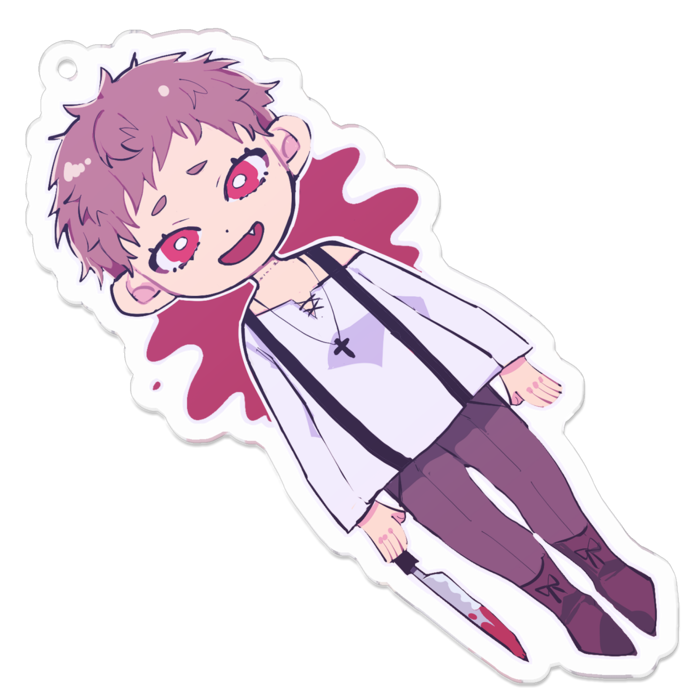 アクリルキーホルダー（コーティング） - 70 x 70 (mm)