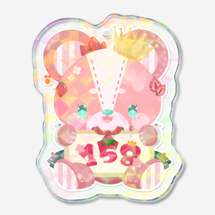 ホログラムアクリルキーホルダー - 50 × 50mm