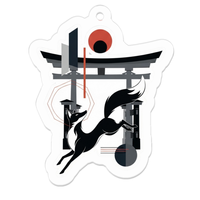 アクリルキーホルダー - 50 x 50 (mm)