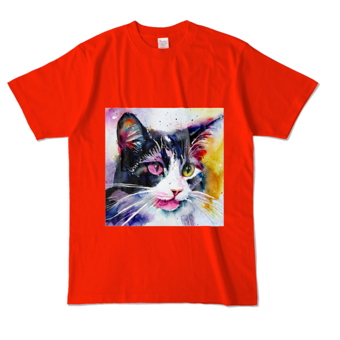 カラーTシャツ - L - レッド (濃色)