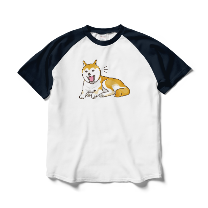ラグランTシャツ - L - ホワイト×ネイビー