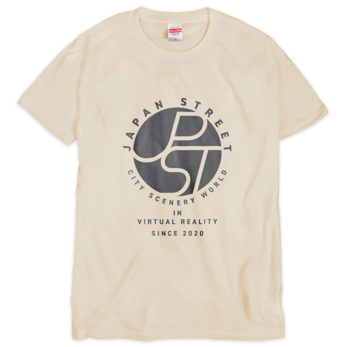 Tシャツ（シルクスクリーン印刷） - XL - 1色 - ナチュラル