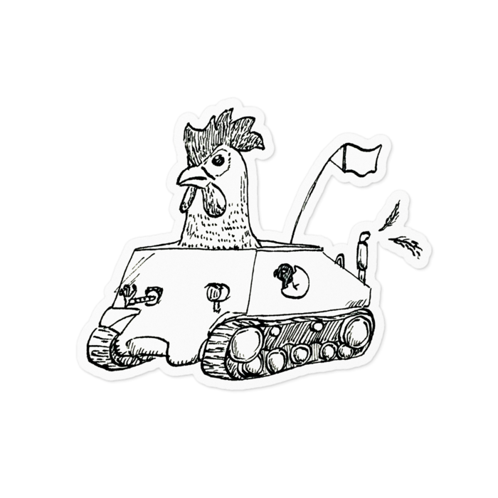 ステッカー - 100 × 100 (mm)