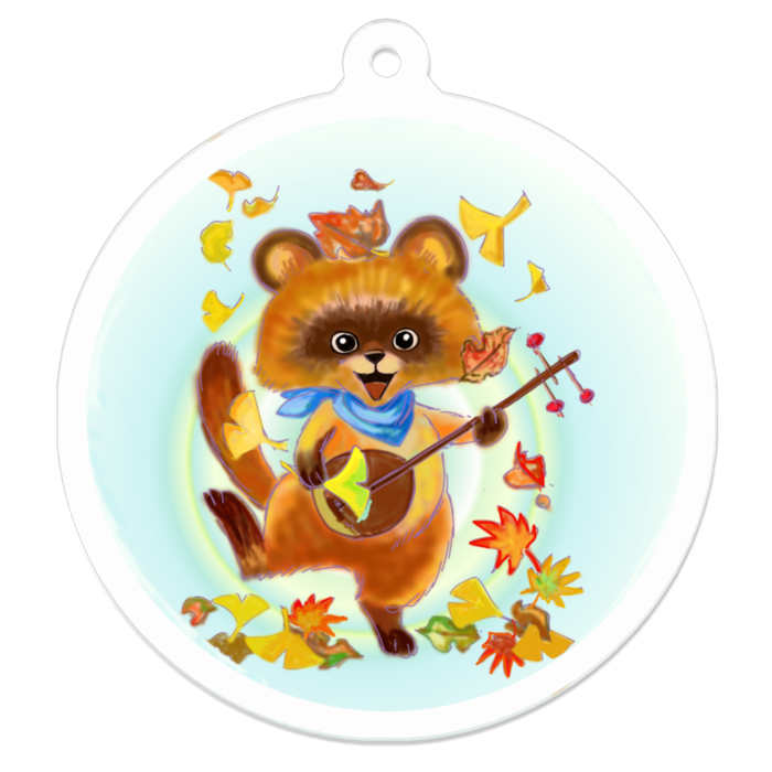 アクリルキーホルダー（コーティング） - 50 x 50 (mm)