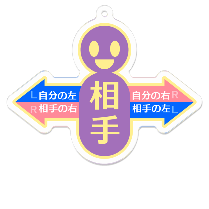 アクリルキーホルダー - 70 x 70 (mm)