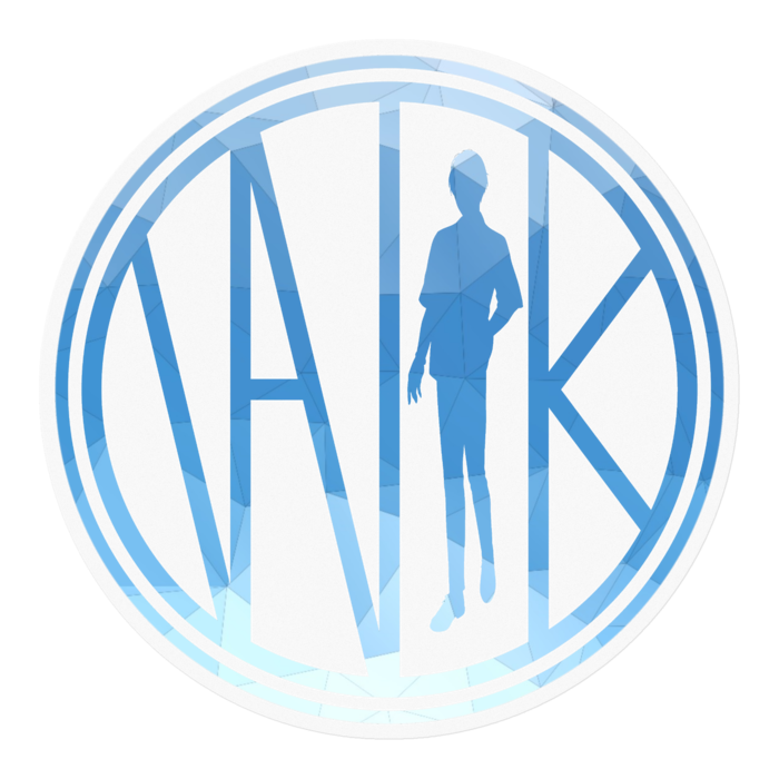 丸 - 青 - 100 x 100 (mm)