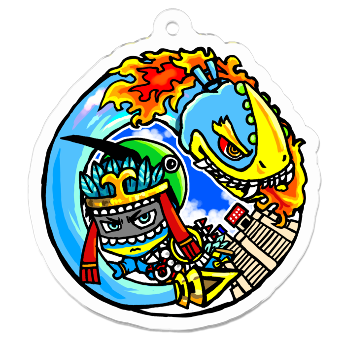 アクリルキーホルダー - 50 x 50 (mm)