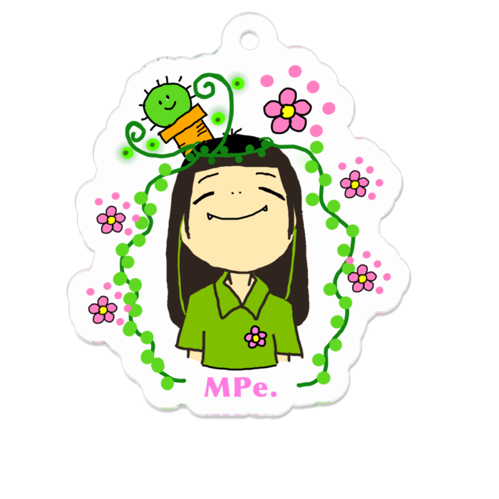 アクリルキーホルダー（コーティング） - 50 x 50 (mm)