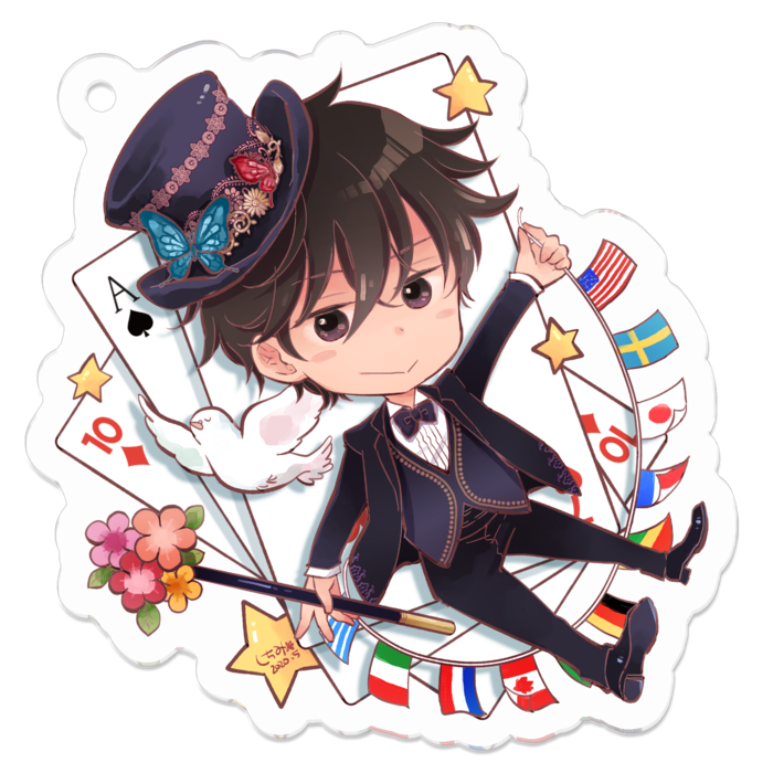 アクリルキーホルダー - 50 x 50 (mm)