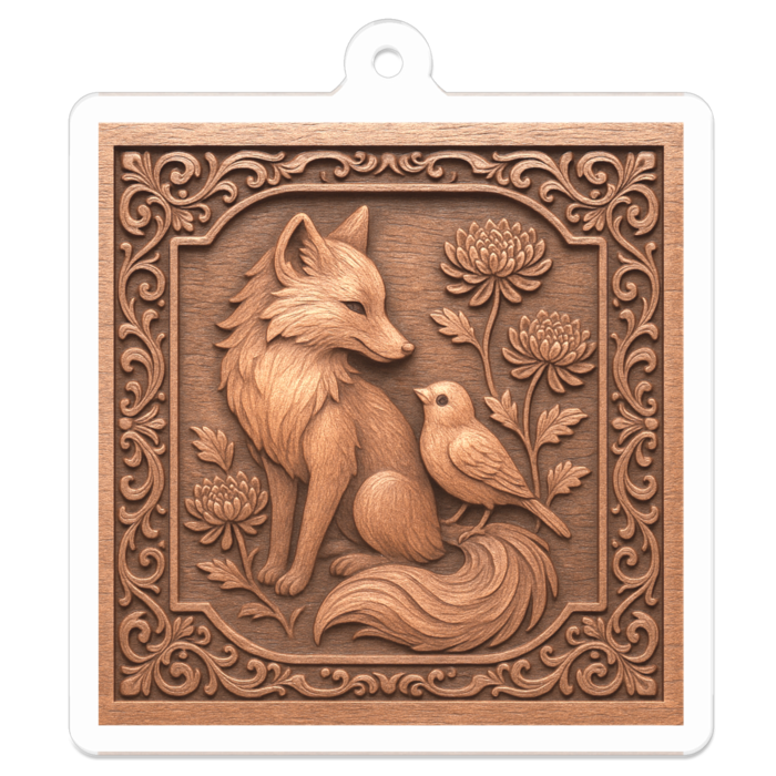 アクリルキーホルダー - 50 x 50 (mm)