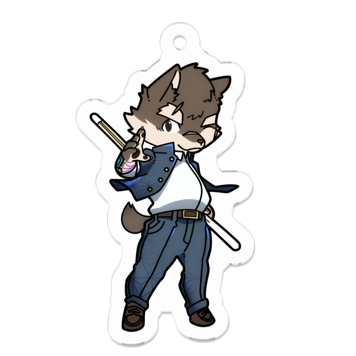 アクリルキーホルダー（コーティング） - 50 x 50 (mm)