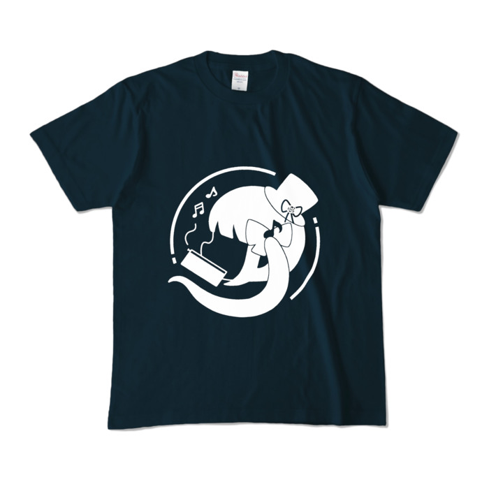カラーTシャツ - M - ネイビー(白ロゴ)