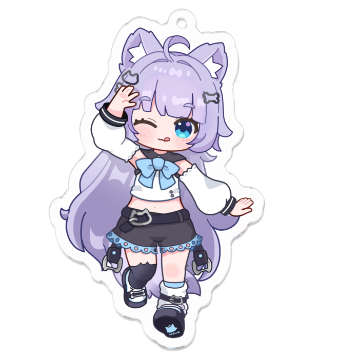 紫ｘウィンク  - 70 x 70 (mm)