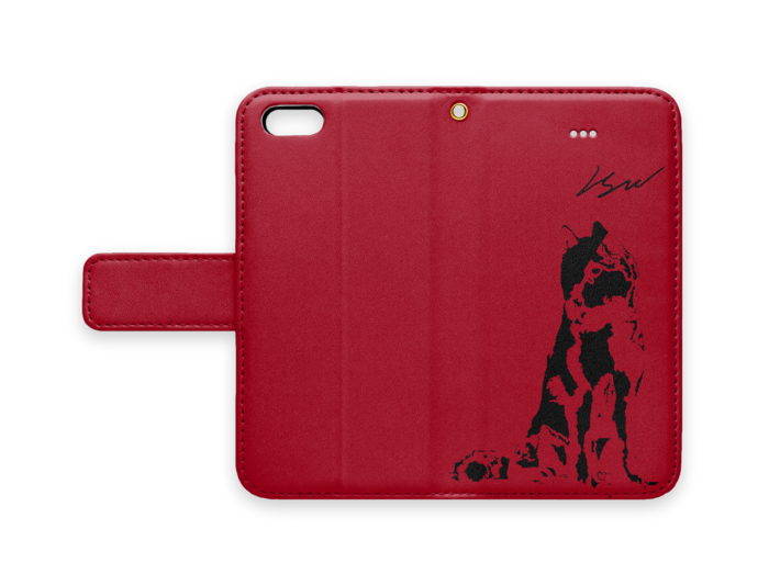 手帳型iPhoneケース - iPhone 5 / 5s / SE - ストラップ穴 あり
