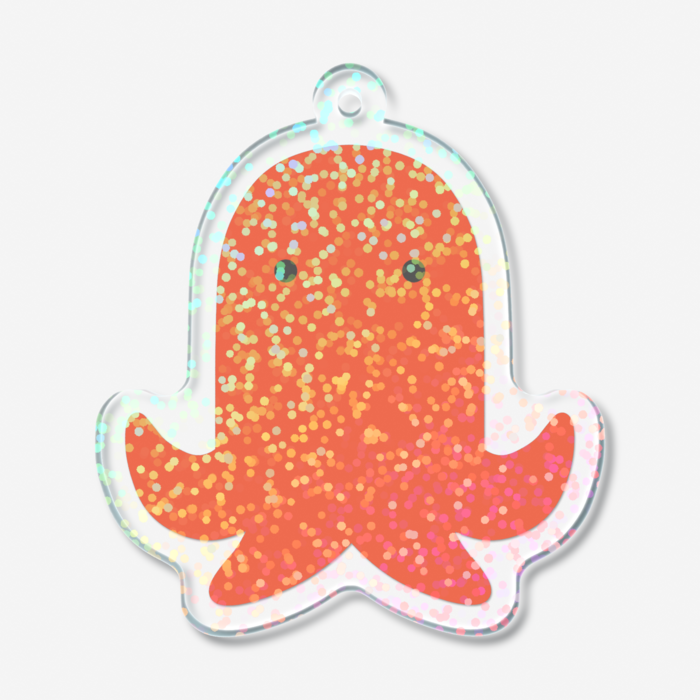 ホログラムアクリルキーホルダー - 50 × 50mm