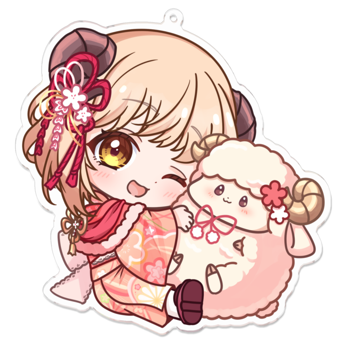 ひつじとけだま - 100 x 100 (mm)