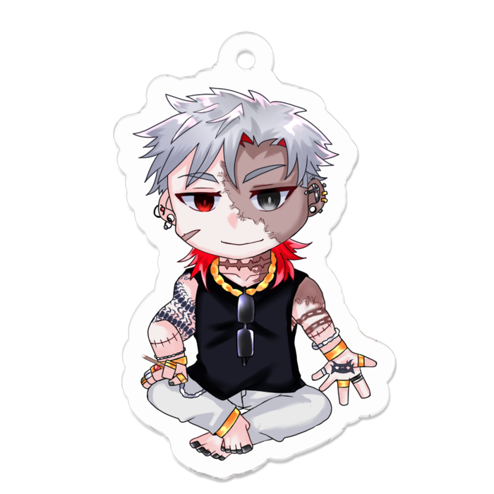 アクリルキーホルダー（コーティング） - 50 x 50 (mm)