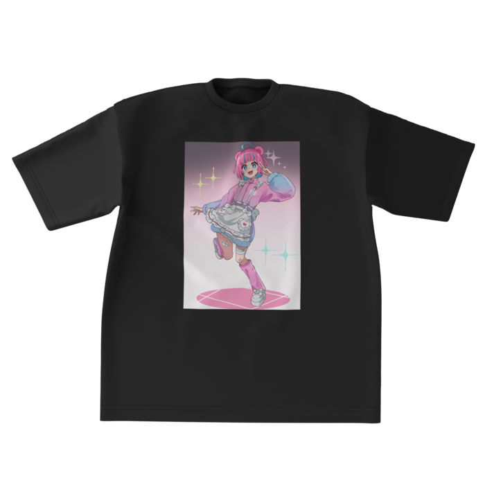 黒Tシャツ - XL - 正面(1)