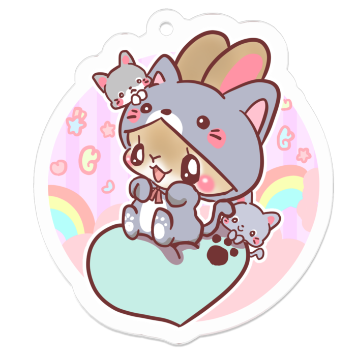 アクリルキーホルダー - 50 x 50 (mm)