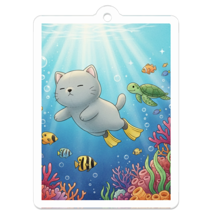 アクリルキーホルダー - 50 x 50 (mm)