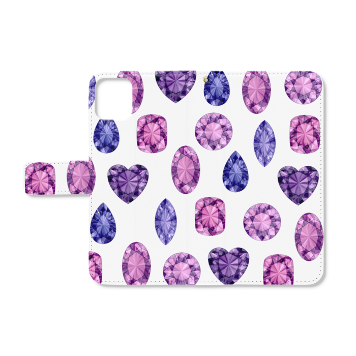 手帳型iPhoneケース - iPhone11ProMax - ストラップ穴 あり