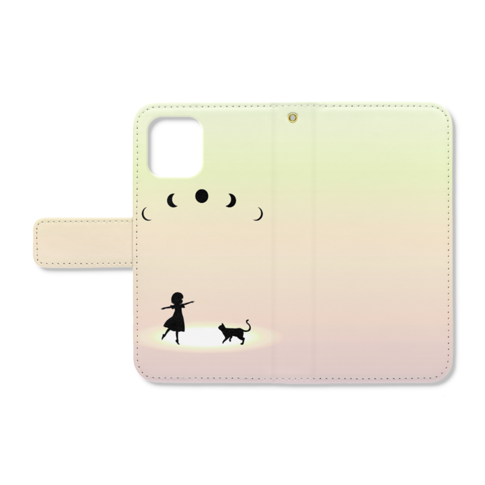 手帳型iPhoneケース - iPhone12 mini - ストラップ穴 あり