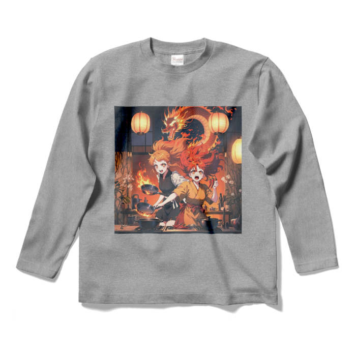 ロングスリーブTシャツ - S - 杢グレー