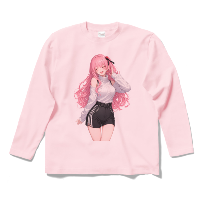 ロングスリーブTシャツ - S - ライトピンク