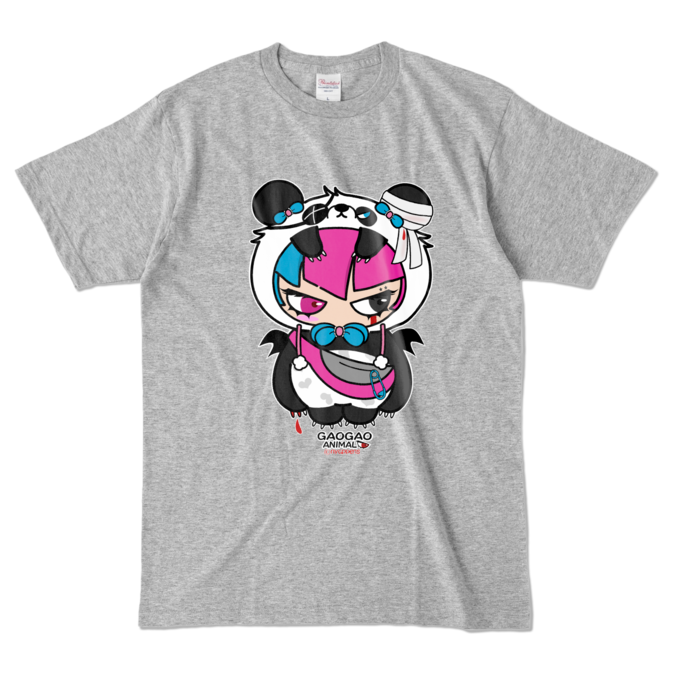 カラーTシャツ - L - 杢グレー (濃色)