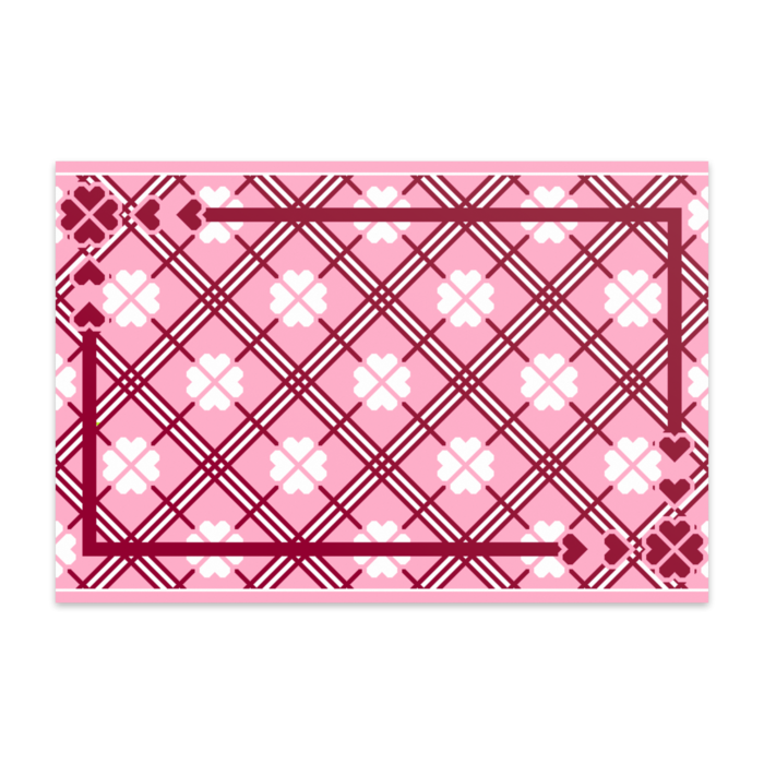 四葉のポストカード(ピンク系10枚セット) - 竹はだGA180kg